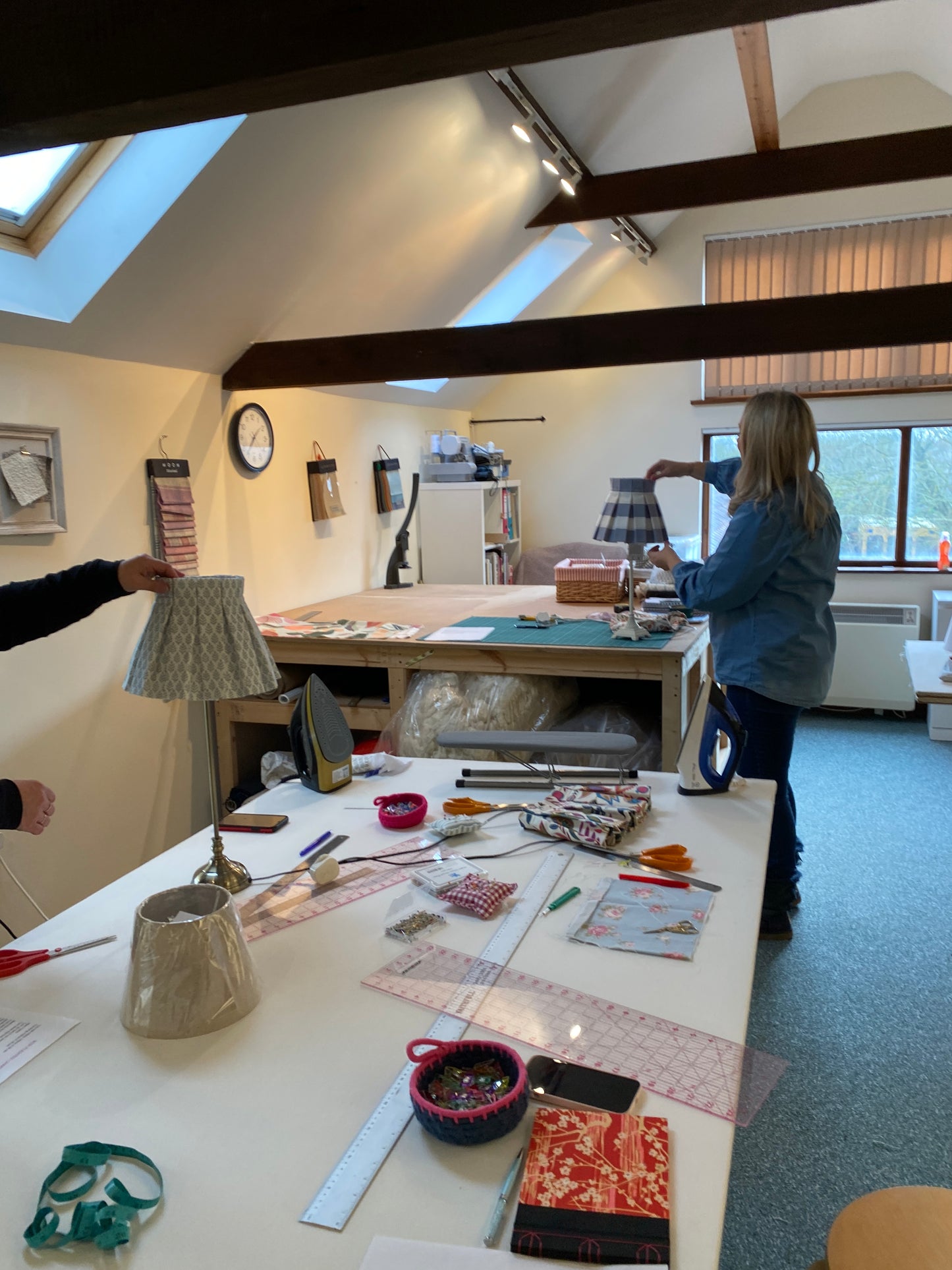 Box Pleated Lampshade Cover Class 24th October 2025