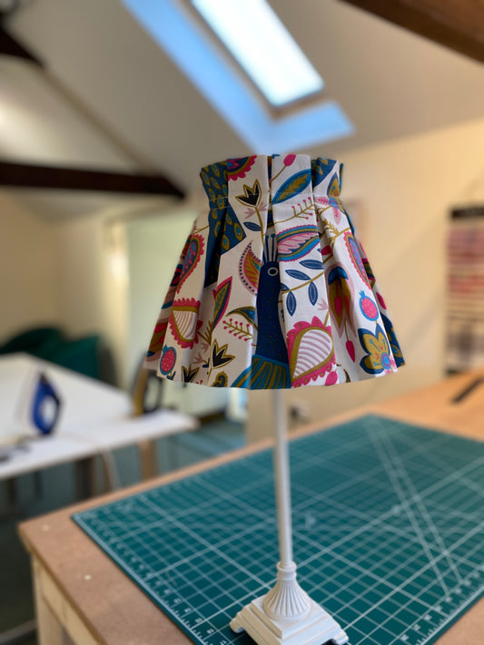 Box Pleated lampshade cover class 3rd May 2025