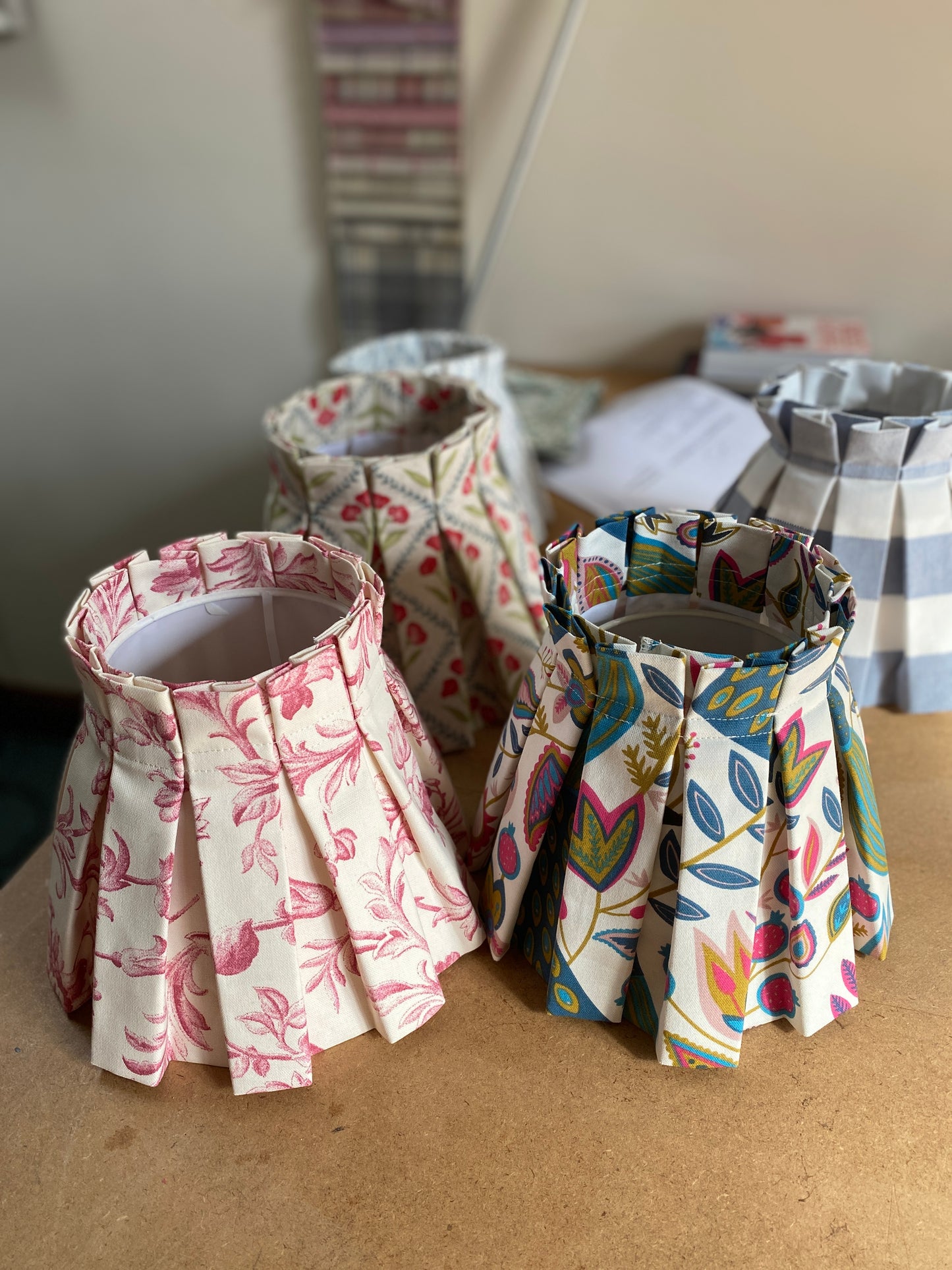 Box Pleated lampshade making class May 14th 2026